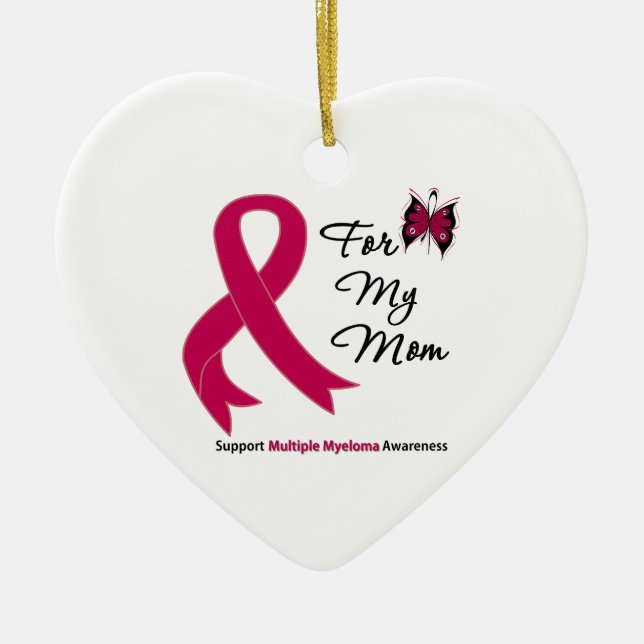 Adorno De Cerámica Mieloma Múltiple Para Mi Mamá (Frente)