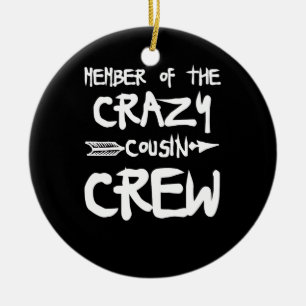 Adorno De Cerámica Miembro De La Crazy Cousin Crew
