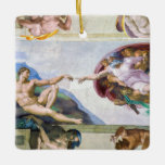 Adorno De Cerámica Miguel Ángel - Creación de Adán, Capilla Sixtina<br><div class="desc">Creación de Adán en el techo de la Capilla Sixtina - Miguel Ángel,  1508-1512</div>