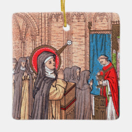 Adorno De Cerámica Milagro de Beata Imelda Lambertini (VVP 010)