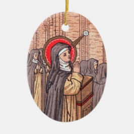 Adorno De Cerámica Milagro de Bl. Imelda Lambertini (VVP 010)