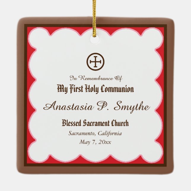 Adorno De Cerámica Milagro de Bl. Imelda Lambertini (VVP 010) (Reverso)