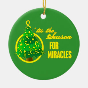 Adorno De Cerámica Milagros del navidad del cáncer del sarcoma