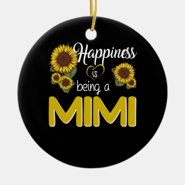 Adorno De Cerámica Mimi Gift | La Felicidad Es Ser Un Girasol MiMi (Frente)