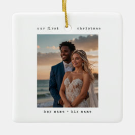 Adorno De Cerámica Minimal Typewriter | Merry and Married 2 Photos