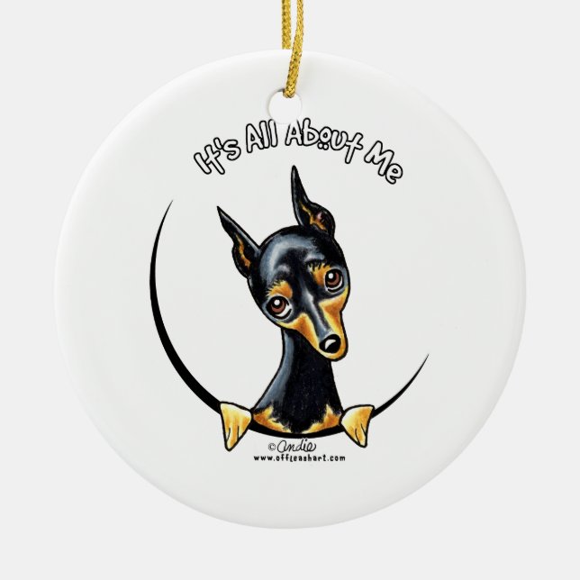 Adorno De Cerámica Ministra Pinscher IAAM (Frente)
