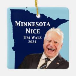Adorno De Cerámica Minnesota Nice Tim Walz