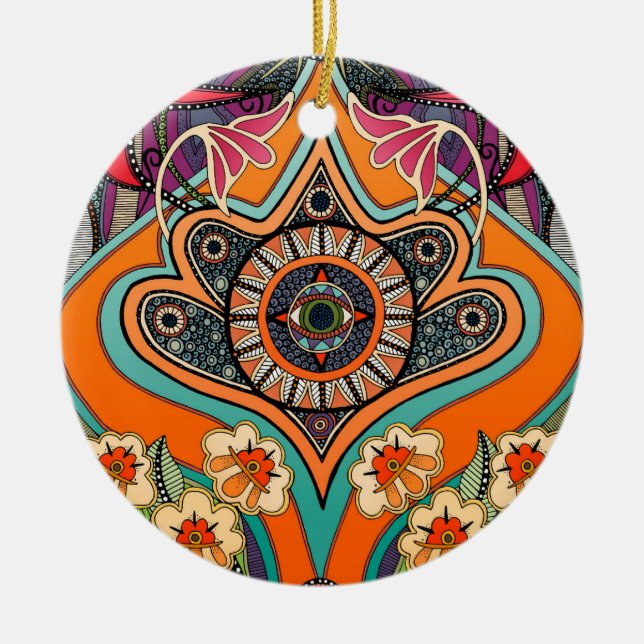 Adorno De Cerámica minnie purple (Frente)