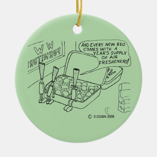 Adorno De Cerámica Mint Bed (Frente)