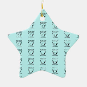 Adorno De Cerámica Mis gatos son la razón por la que me despierto