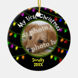 Adorno De Cerámica Mis luces de encargo de la diversión de la foto