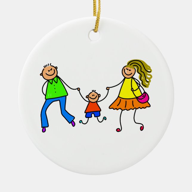 Adorno De Cerámica Mis padres (Frente)