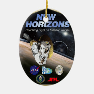 Adorno De Cerámica ¡Misión de New Horizons en Plutón!
