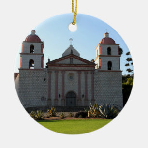 Adorno De Cerámica Misión de Santa Barbara