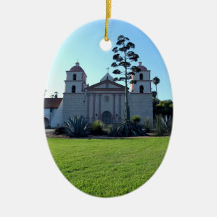 Adorno De Cerámica Misión de Santa Barbara