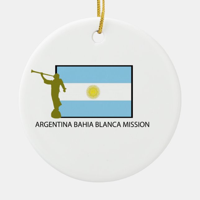 Adorno De Cerámica Misión del Blanca de la Argentina Bahía (Frente)