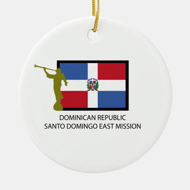 ADORNO DE CERÁMICA MISIÓN DEL ESTE LDS DE SANTO DOMINGO DE LA (Frente)
