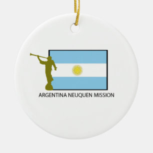 ADORNO DE CERÁMICA MISIÓN LDS DE LA ARGENTINA NEUQUEN