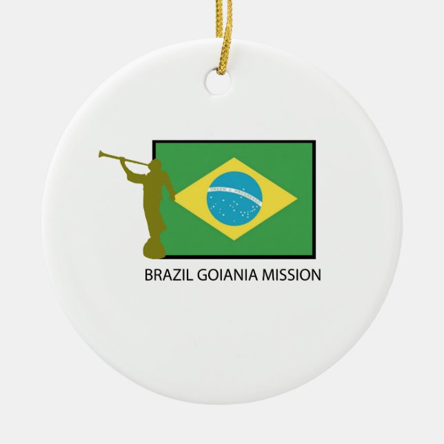 ADORNO DE CERÁMICA MISIÓN LDS DEL BRASIL GOIANIA (Frente)