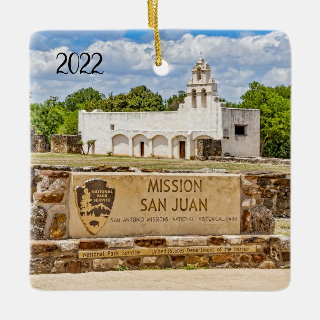 Adorno De Cerámica Misión San Juan 2, (Anverso)