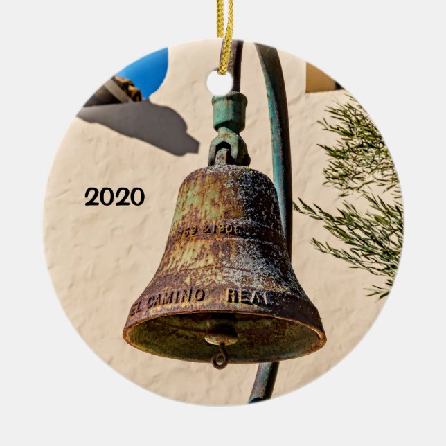 Adorno De Cerámica Misión Santa Inés, Solvang, California (Frente)