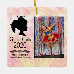 Adorno De Cerámica Miss Árbol de Navidad de Octubre de 2020