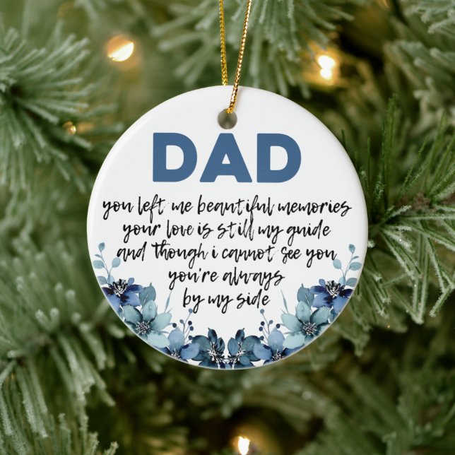 Adorno De Cerámica Miss papá en memoria de padre (Árbol)