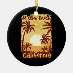 Adorno De Cerámica Mission Beach California