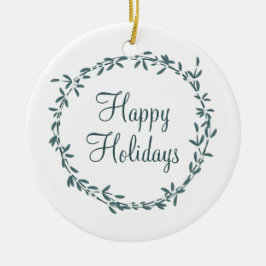 Adorno De Cerámica Mistletoe with Personalized Message