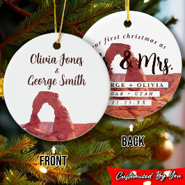 Adorno De Cerámica Moab Utah Nuestra Primera Elegante Acuarela De Nav