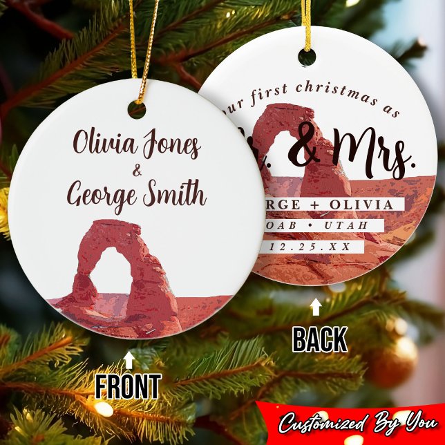 Adorno De Cerámica Moab Utah Nuestra Primera Elegante Acuarela De Nav (Subido por el creador)