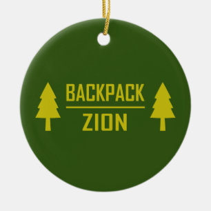Adorno De Cerámica Mochila Zion