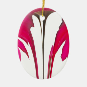 Adorno De Cerámica Moda asombrosa rosa rosa roja bajo el cielo blanco
