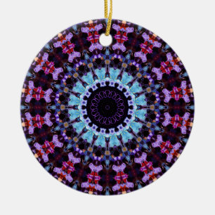 Adorno De Cerámica Moda retro psicodélica Mandala Trippy Hippie Boho