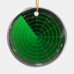 Adorno De Cerámica modelo verde del radar