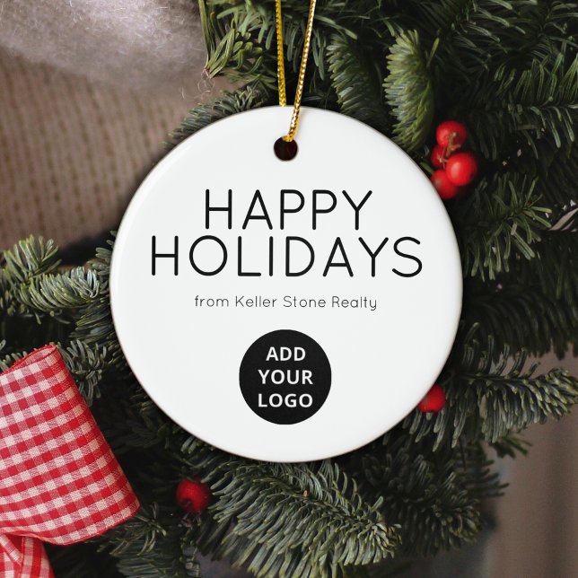 Adorno De Cerámica Modern Minimal Real Estate Logo Ornament (Subido por el creador)