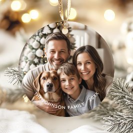 Adorno De Cerámica Moderna elegancia simple Navidades de familia foto