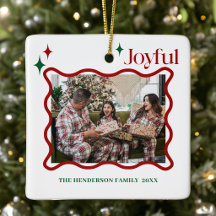 Moderna Foto de Navidad de Familia Alegre