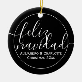 Adorno De Cerámica Moderna Navidad Feliz Navidad Minimalista foto