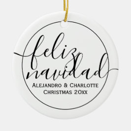 Adorno De Cerámica Moderna Navidad Feliz Navidad Minimalista foto