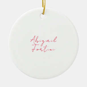 Adorno De Cerámica Moderno blanco rojo minimalista