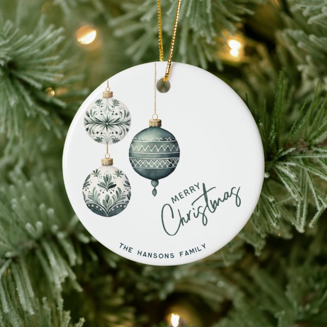 Adorno De Cerámica Moderno estilo nórdico Feliz Navidad (Árbol)