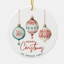 Adorno De Cerámica Moderno estilo nórdico Feliz Navidad