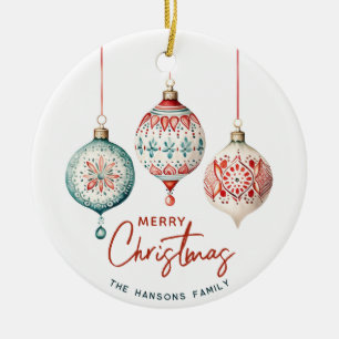 Adorno De Cerámica Moderno estilo nórdico Feliz Navidad