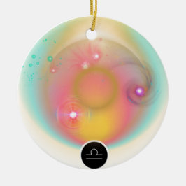Adorno De Cerámica Moderno Rótulo Zodiac Libra Cotización Elemento Ai
