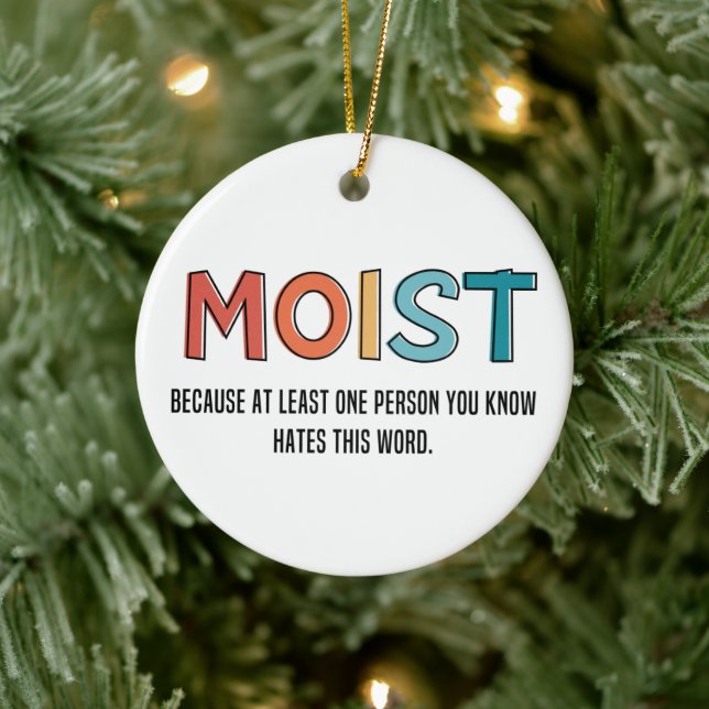 Adorno De Cerámica Moist Gracioso Diciendo Humor Moist Regalos Gracio (Árbol)