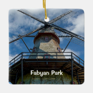 Adorno De Cerámica Molino de viento holandés de Fabyan Park