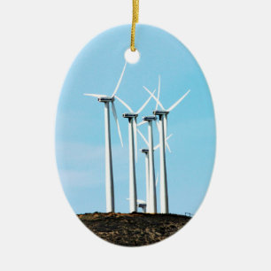 Adorno De Cerámica Molinos de viento de California