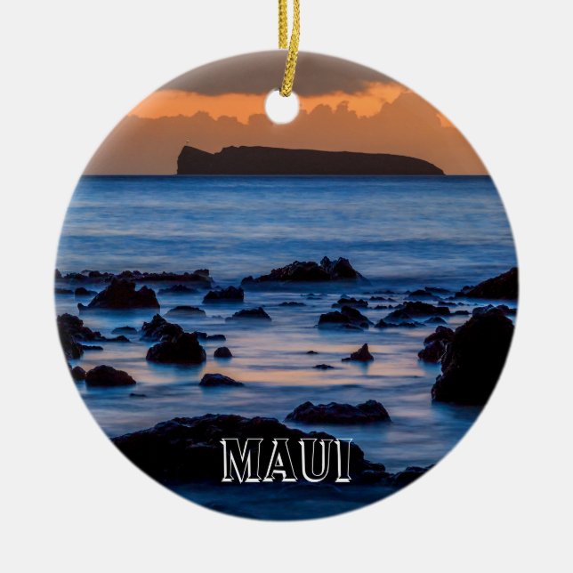 Adorno De Cerámica Molokini de Maui (Frente)