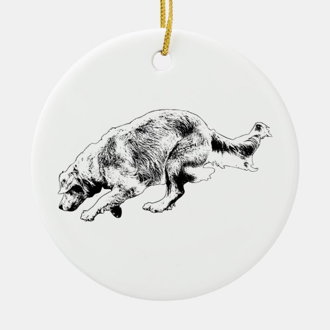 Adorno De Cerámica Momento de la moción Keepsake dorado (Frente)